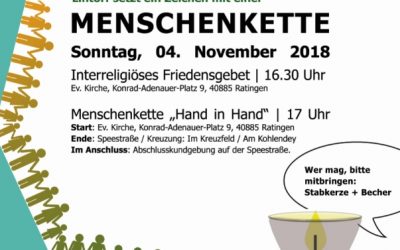 Rot-Weiss Lintorf unterstützt Menschenkette „Hand in Hand“