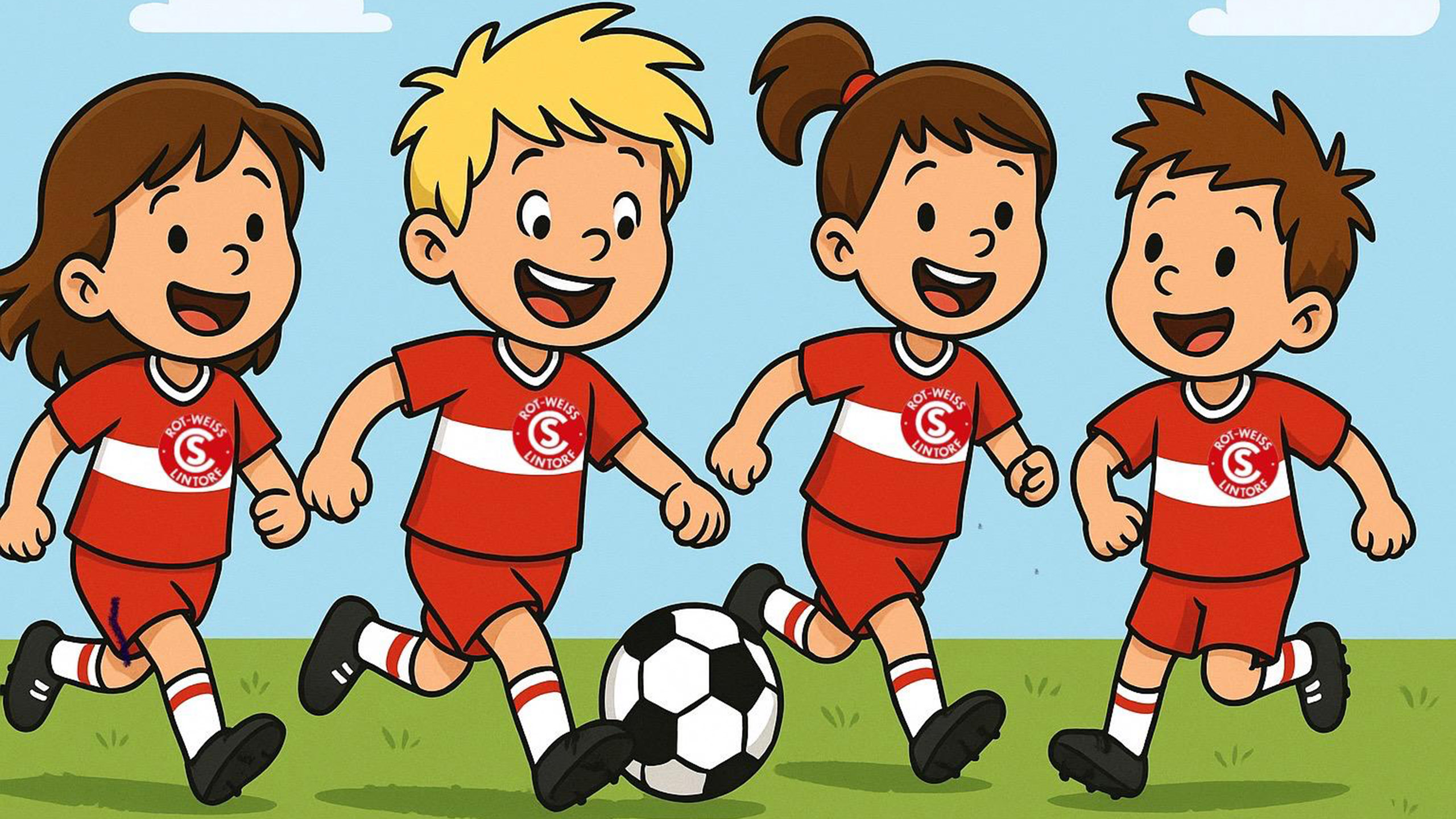 Die U13 Juniorinnen des SC Rot-Weiss Lintorf 1928 e.V. in Ratingen